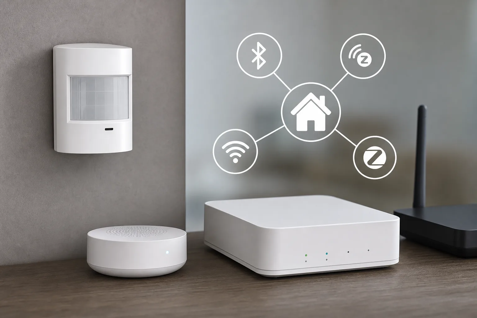 Bewegungsmelder und Smart Home: Kommunikationsprotokolle und Standards erklaert